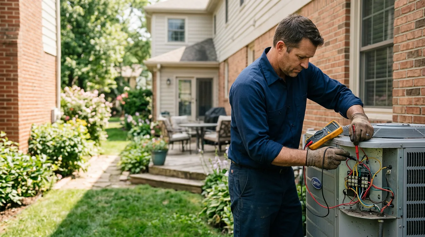 HVAC technician working near New Galilee, PA